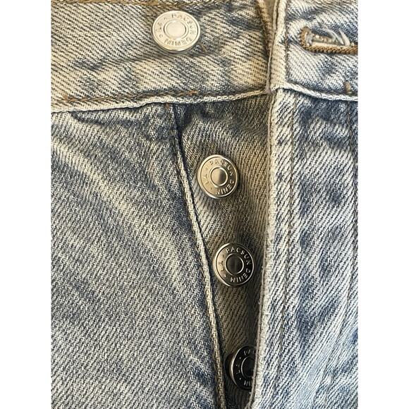 Pacsun Womens 29 High Rise Boy Shorts Distressed Denim Shorts Ripped Summer 90s - Picture 3 of 8